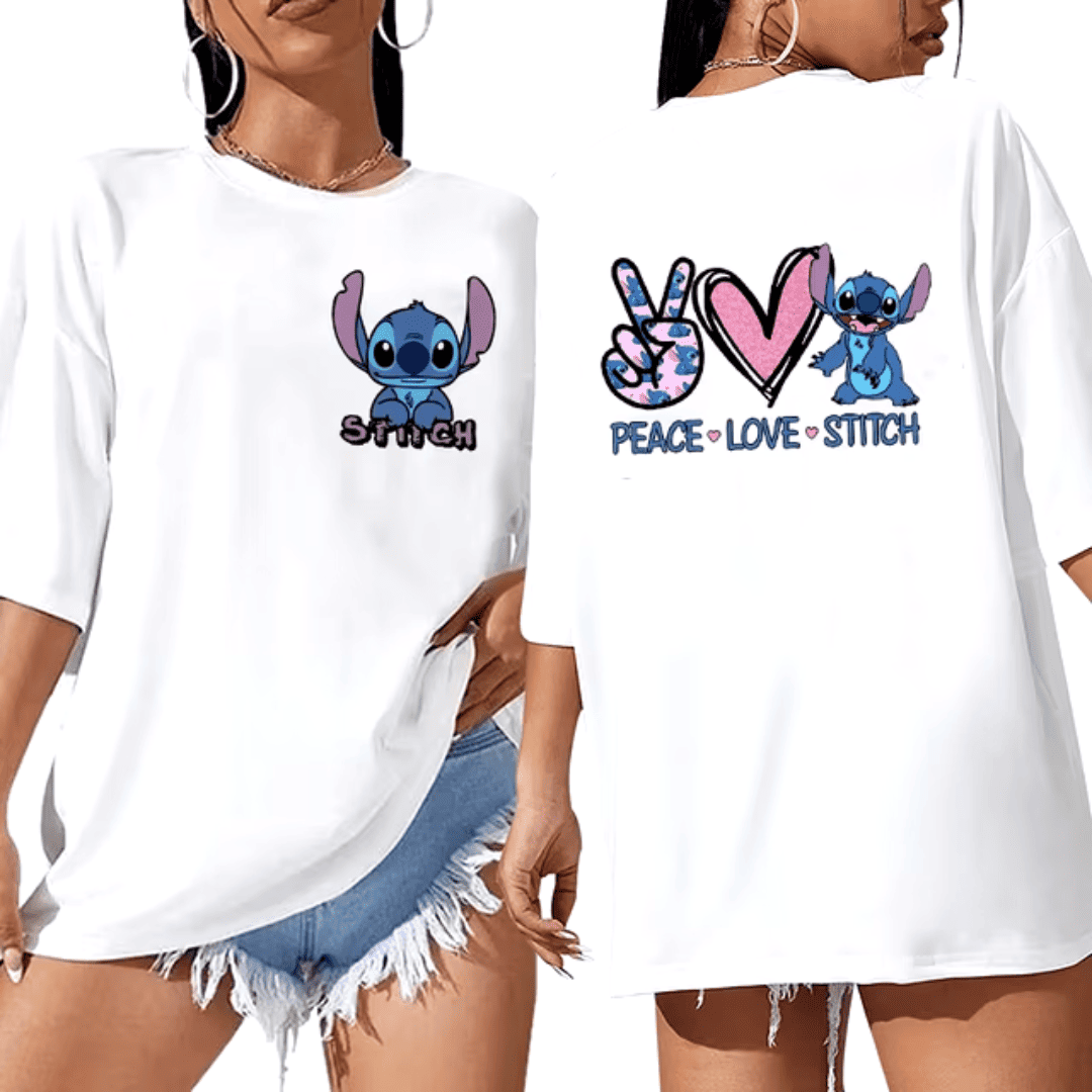T-shirt Feminina Over Stitch