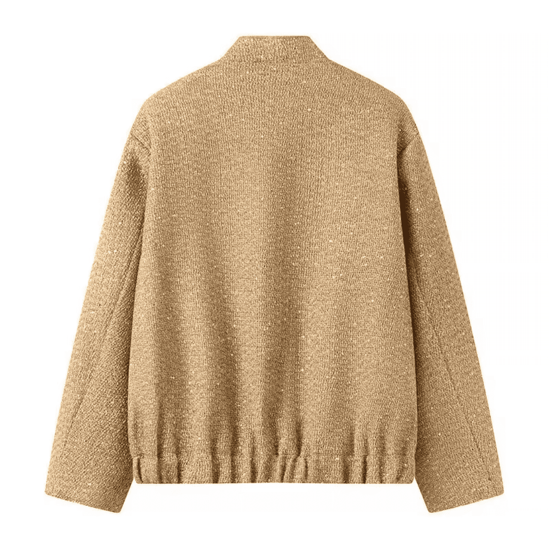 Jaqueta Feminina Bomber de Lantejoulas Genevieve