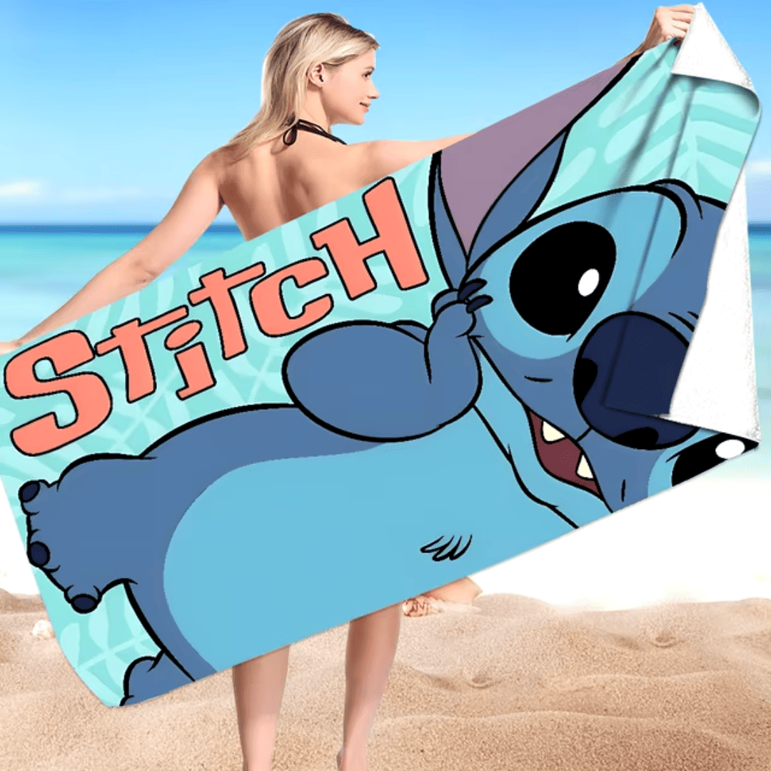 Toalha de Praia Stitch