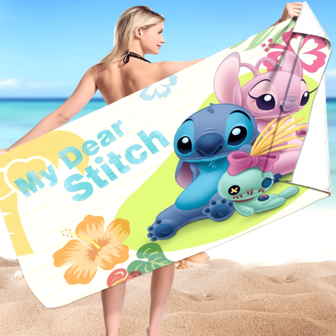 Toalha de Praia Stitch