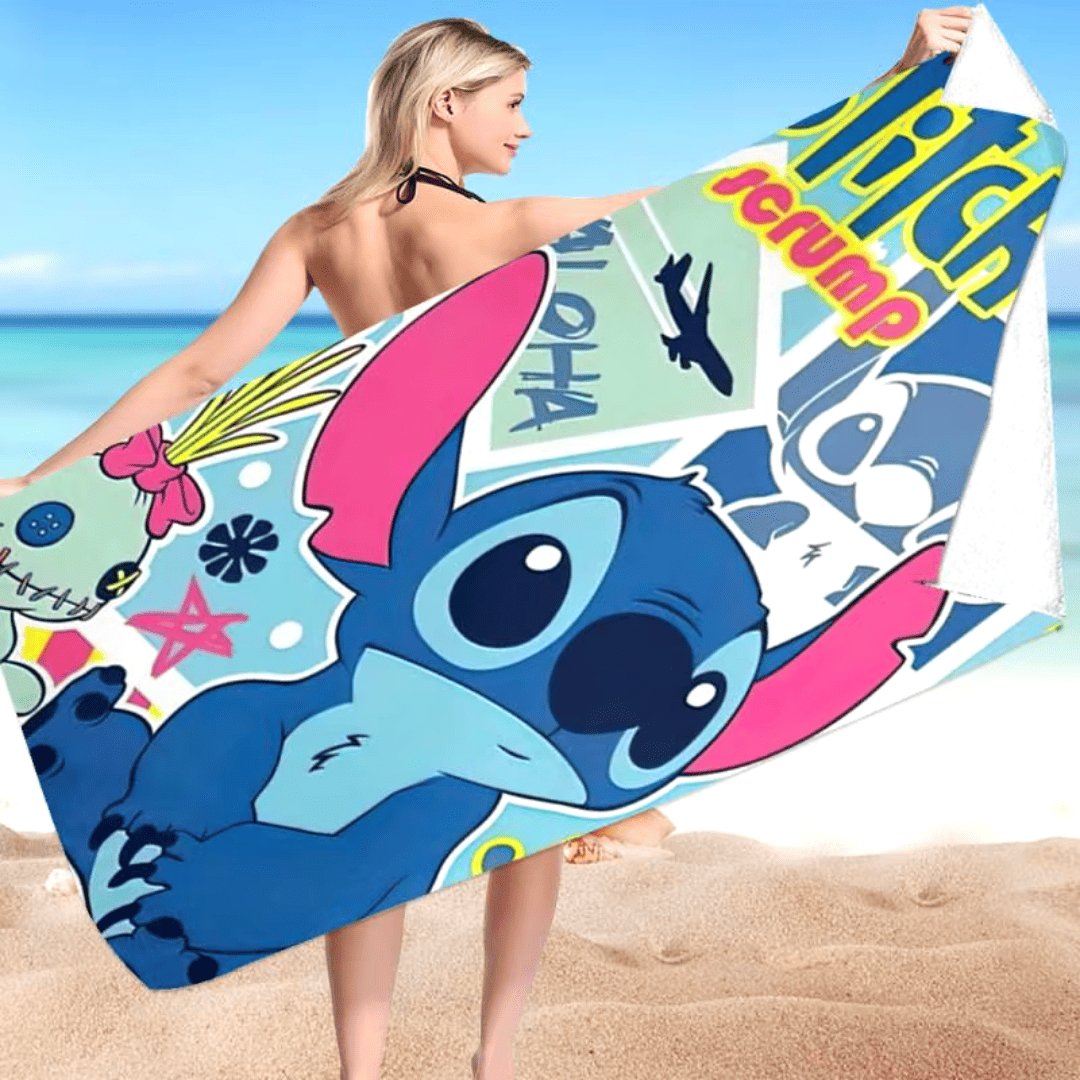 Toalha de Praia Stitch