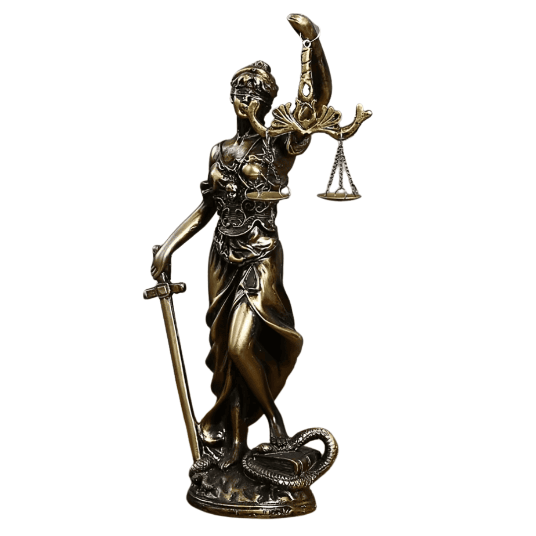 Escultura Deusa da Justiça