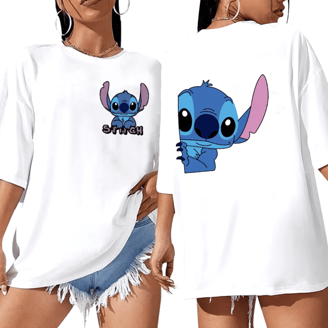 T-shirt Feminina Over Stitch
