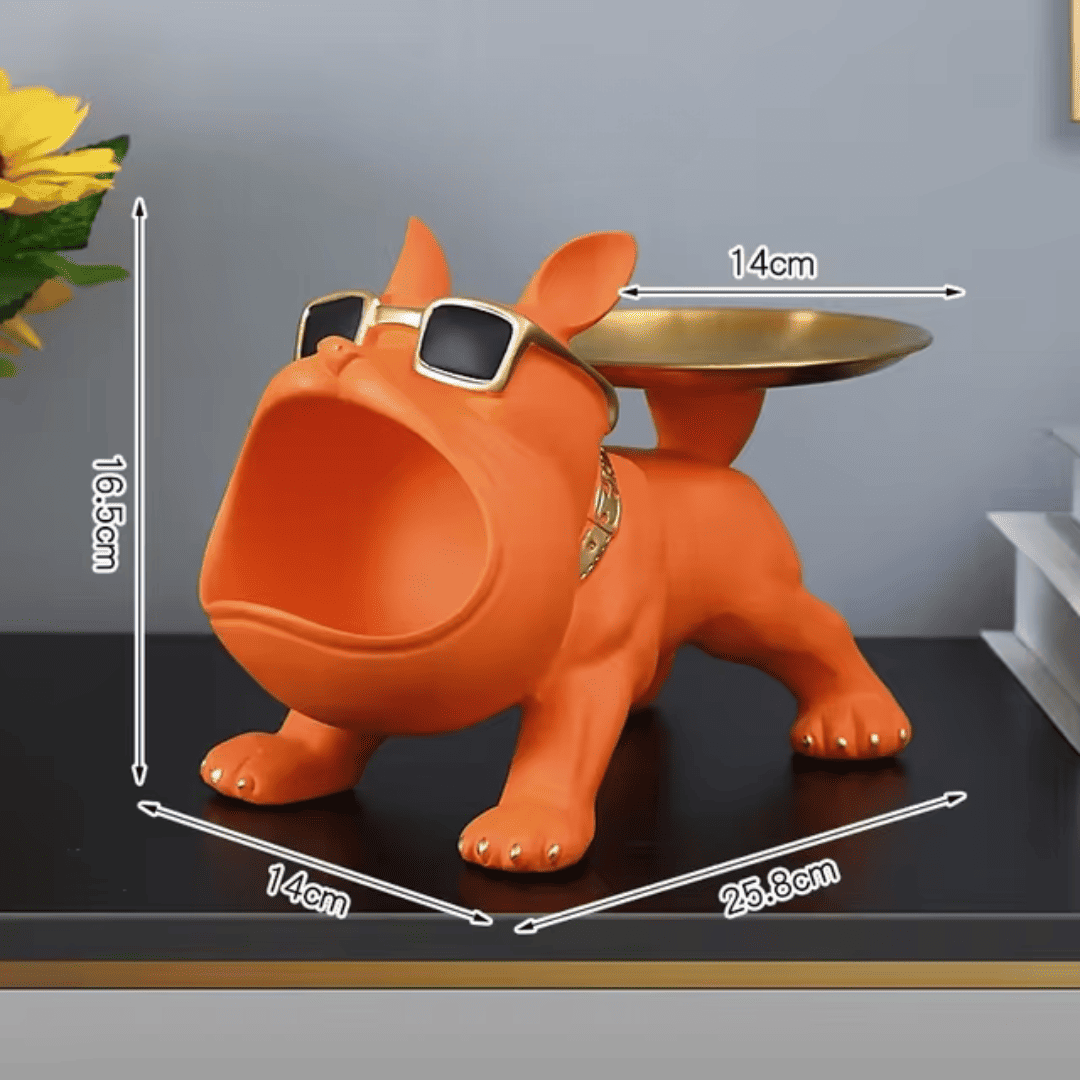 Suporte/ Bandeja em Formato de Bulldog