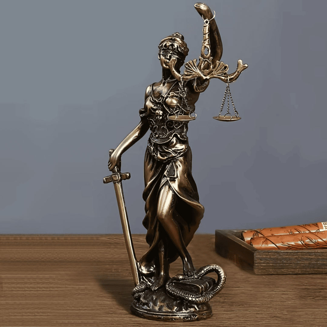 Escultura Deusa da Justiça