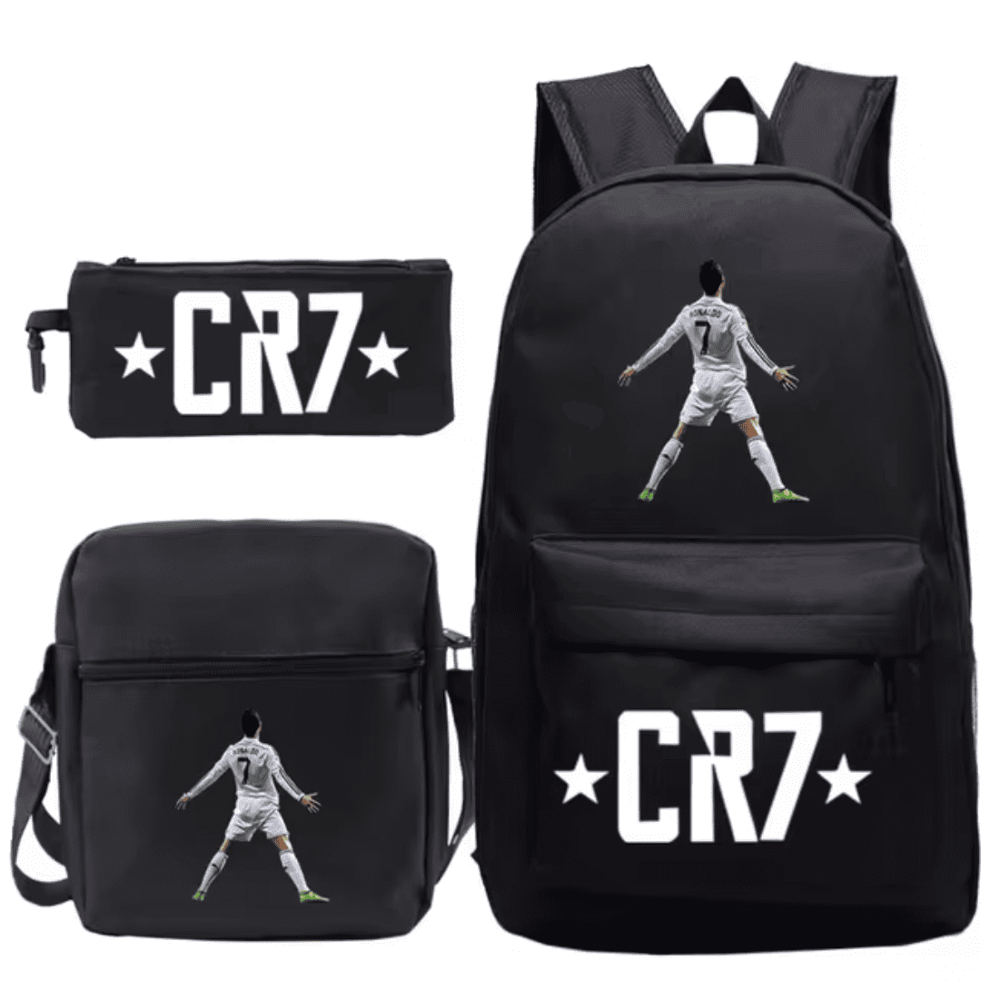 Kit Mochila, Lancheira e Estojo Cristiano Ronaldo CR7