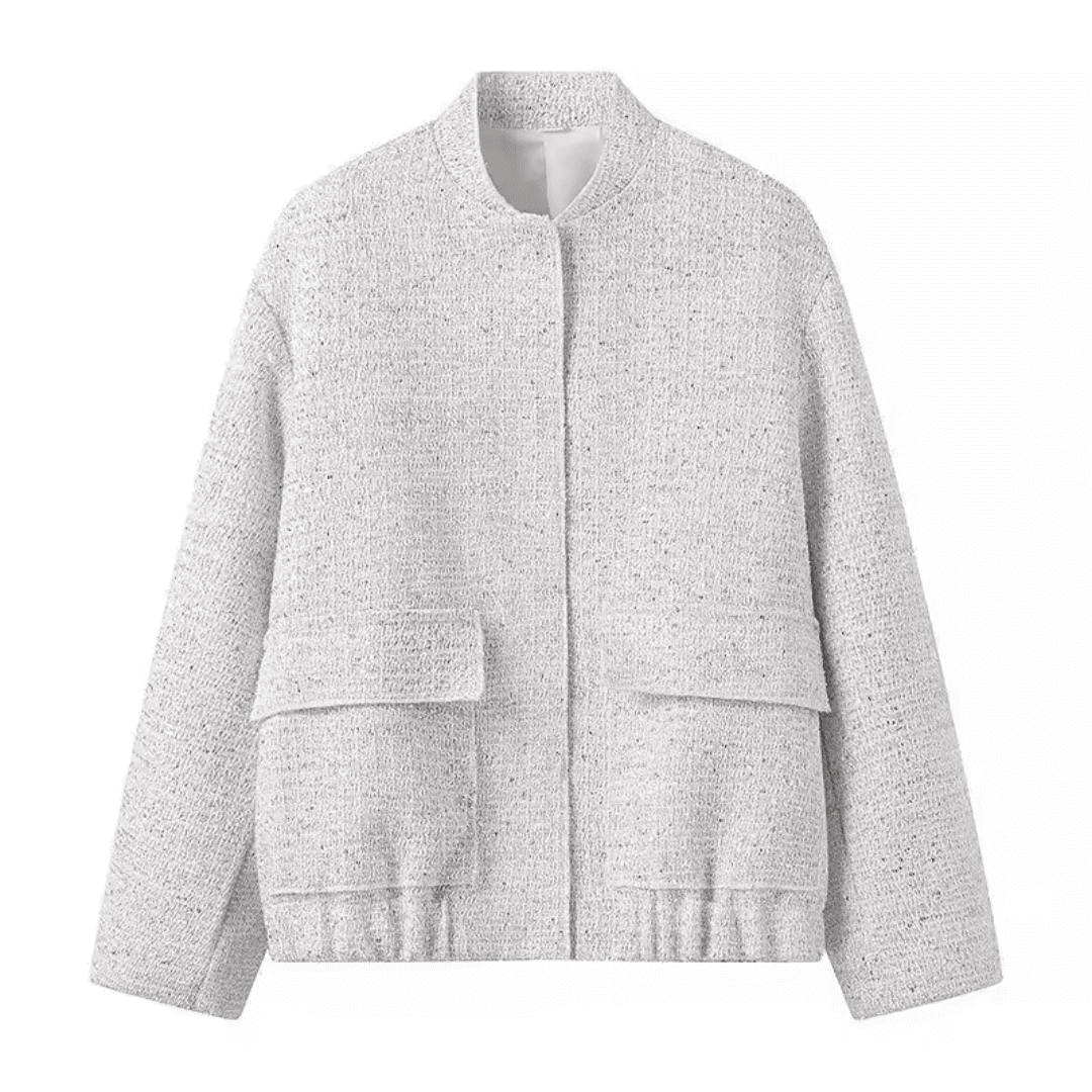 Jaqueta Feminina Bomber de Lantejoulas Genevieve