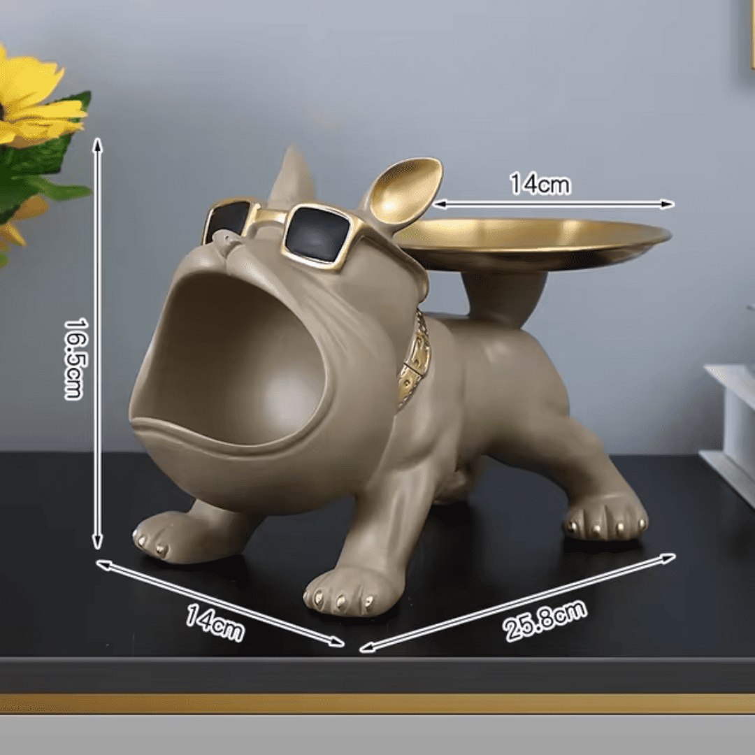 Suporte/ Bandeja em Formato de Bulldog
