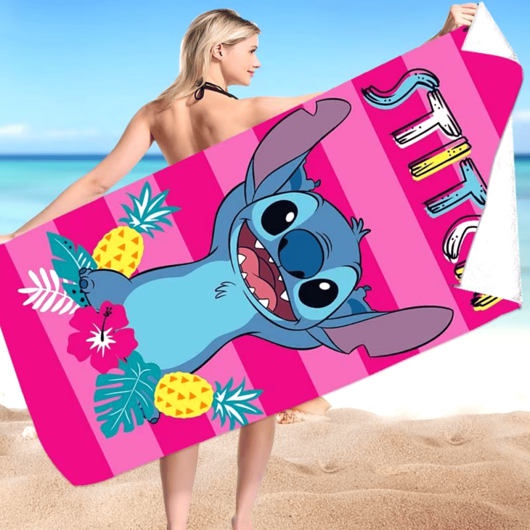 Toalha de Praia Stitch