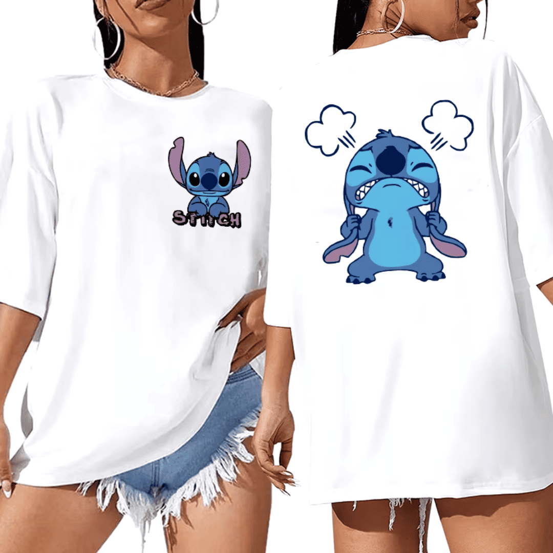T-shirt Feminina Over Stitch
