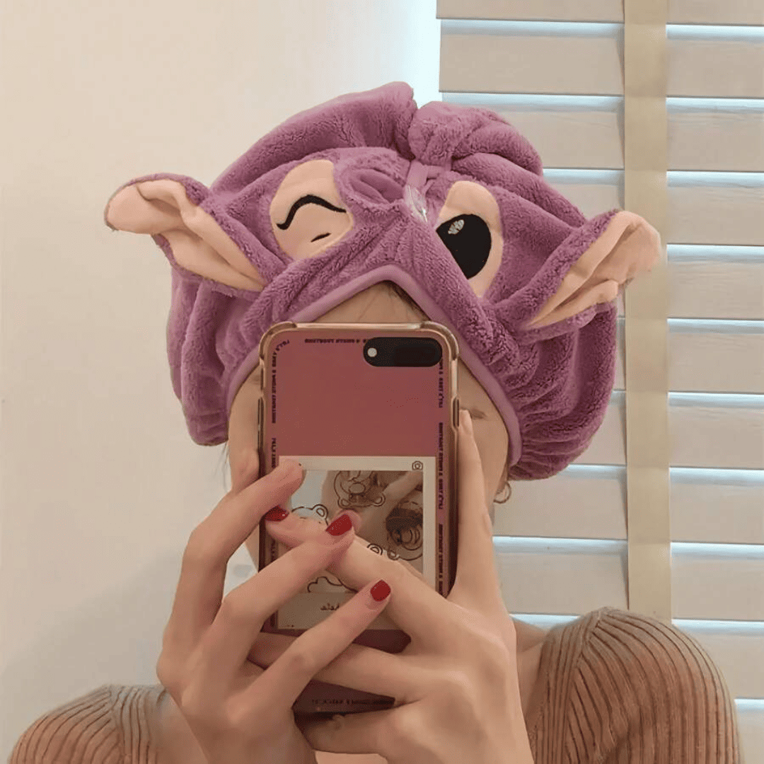 Toalha de Cabelo do Stitch