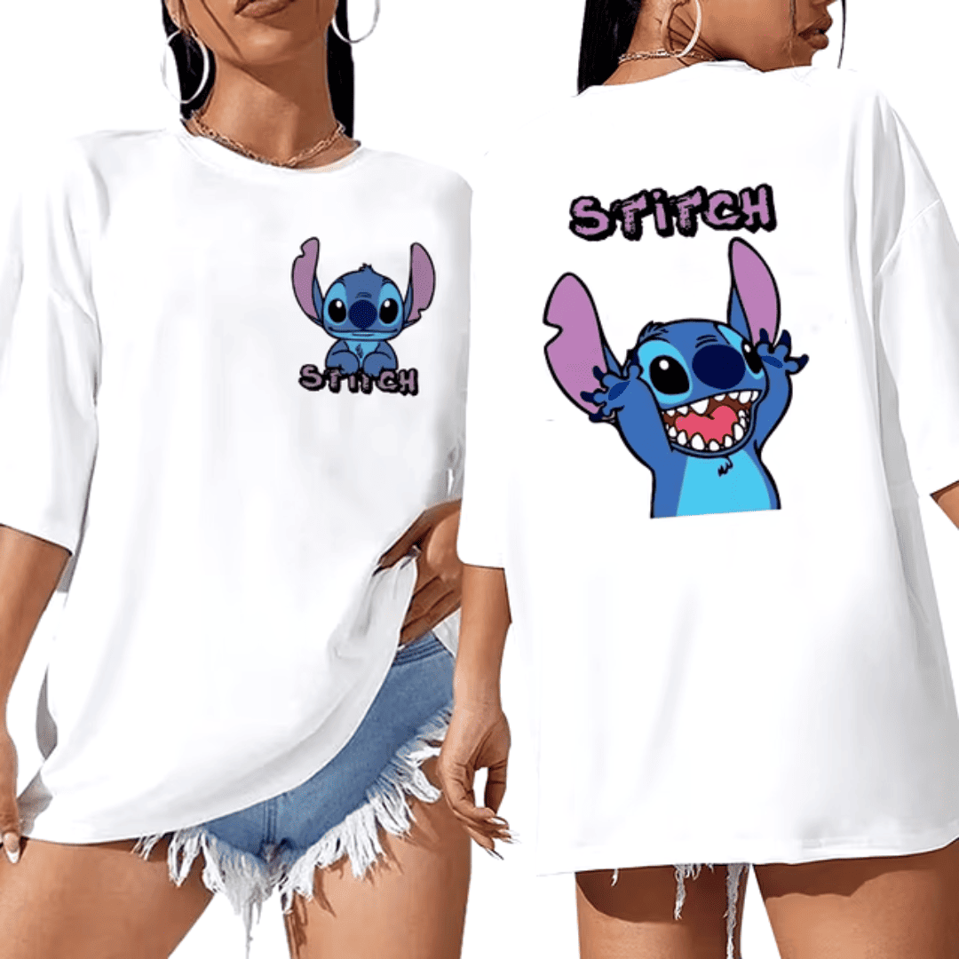 T-shirt Feminina Over Stitch