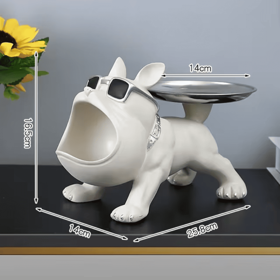 Suporte/ Bandeja em Formato de Bulldog