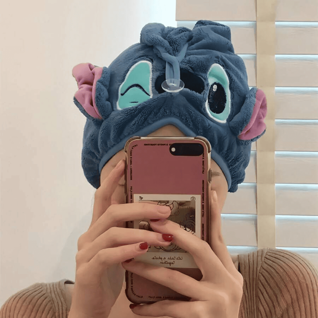 Toalha de Cabelo do Stitch