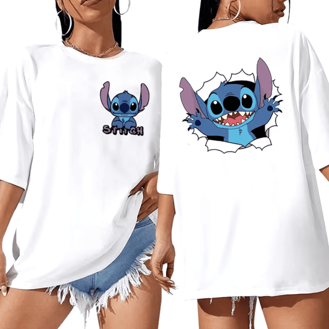 T-shirt Feminina Over Stitch