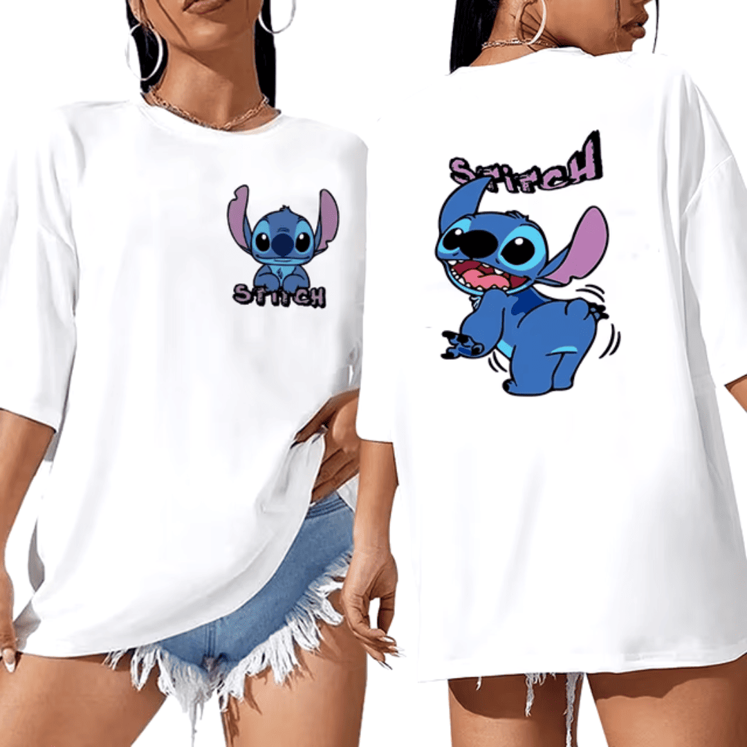 T-shirt Feminina Over Stitch