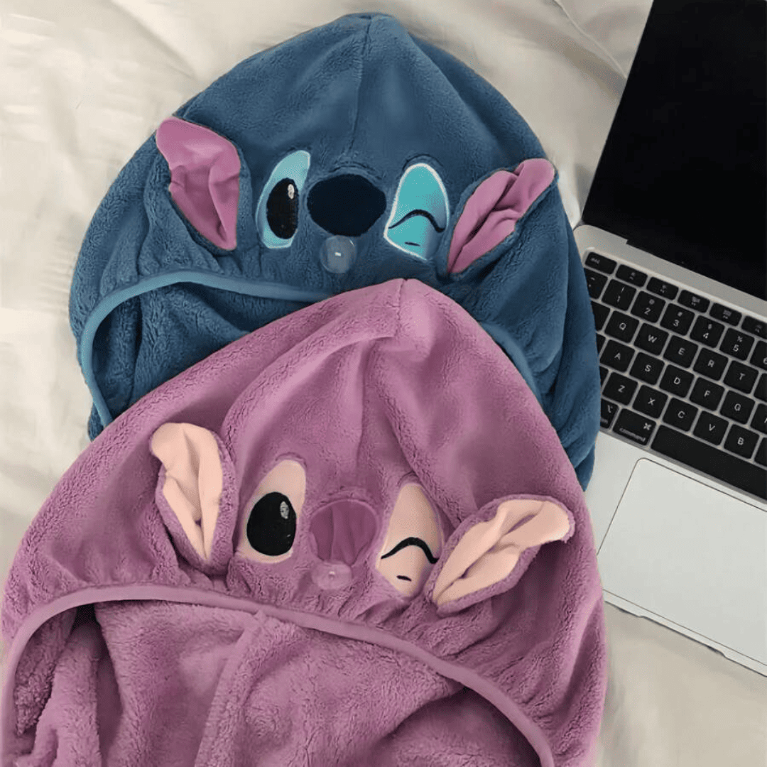 Toalha de Cabelo do Stitch