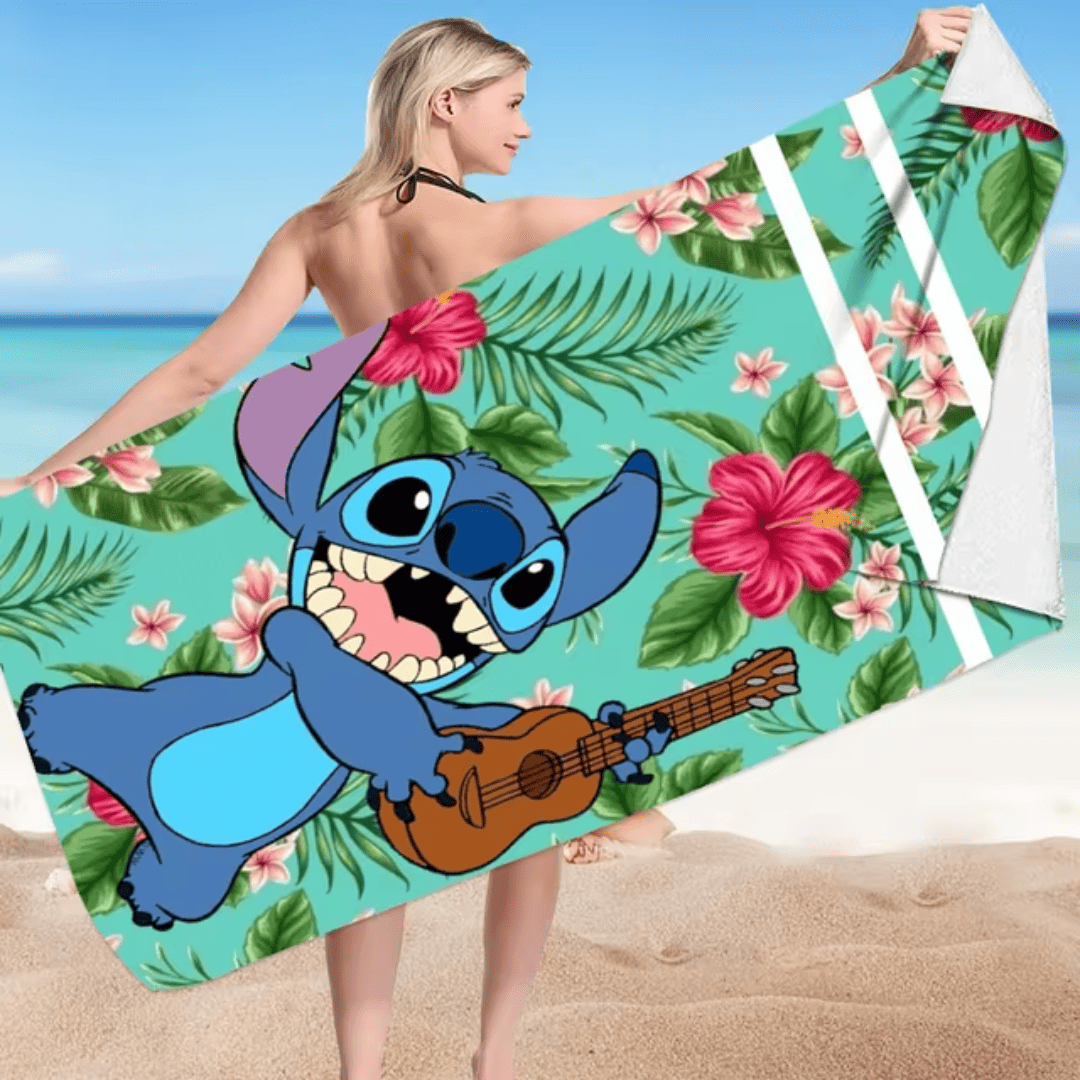Toalha de Praia Stitch
