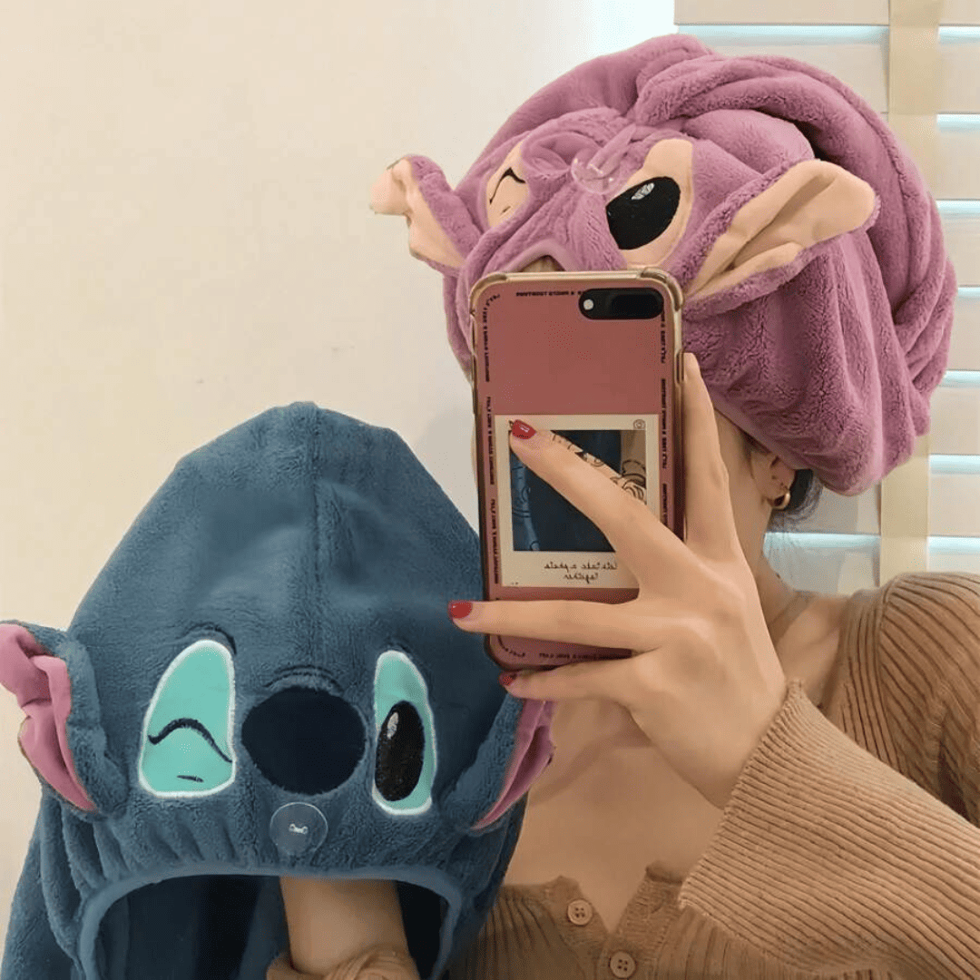 Toalha de Cabelo do Stitch