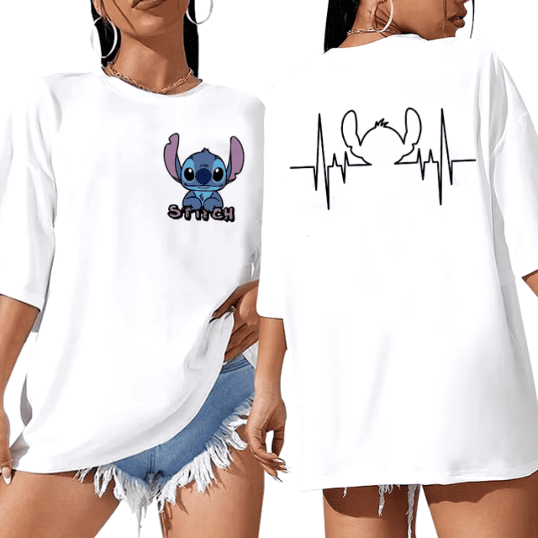 T-shirt Feminina Over Stitch