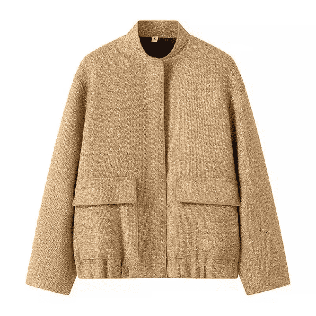 Jaqueta Feminina Bomber de Lantejoulas Genevieve
