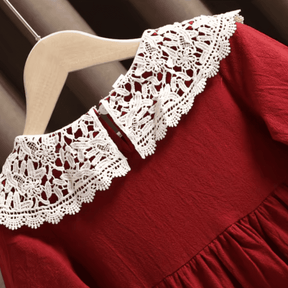 Vestido para Menina Rodado com Renda