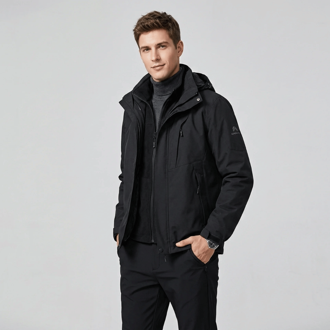 Jaqueta 3 em 1  Impermeável Masculina Forglows