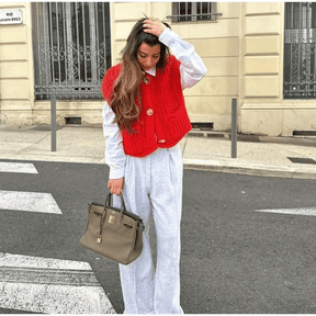 Blusa Colete Feminina de Lã Luara