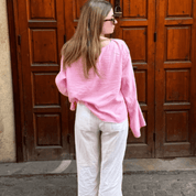 Bata Feminina com Amarração de Linho Forglows