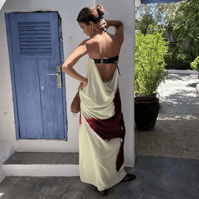 Vestido Feminino Tomara que Caia com Fivela nas Costas