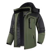 Jaqueta Masculina Forrada com Capuz para Neve Forglows