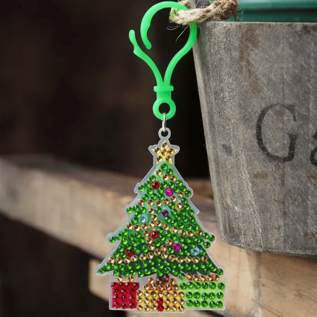 Pingente de Natal com Pintura de Diamante 5D Forglows