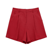 Shorts Alfaiataria Feminino Cintura Alta Ricca Forglows