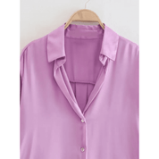 Camisa Feminina de Cetim Eloise Forglows
