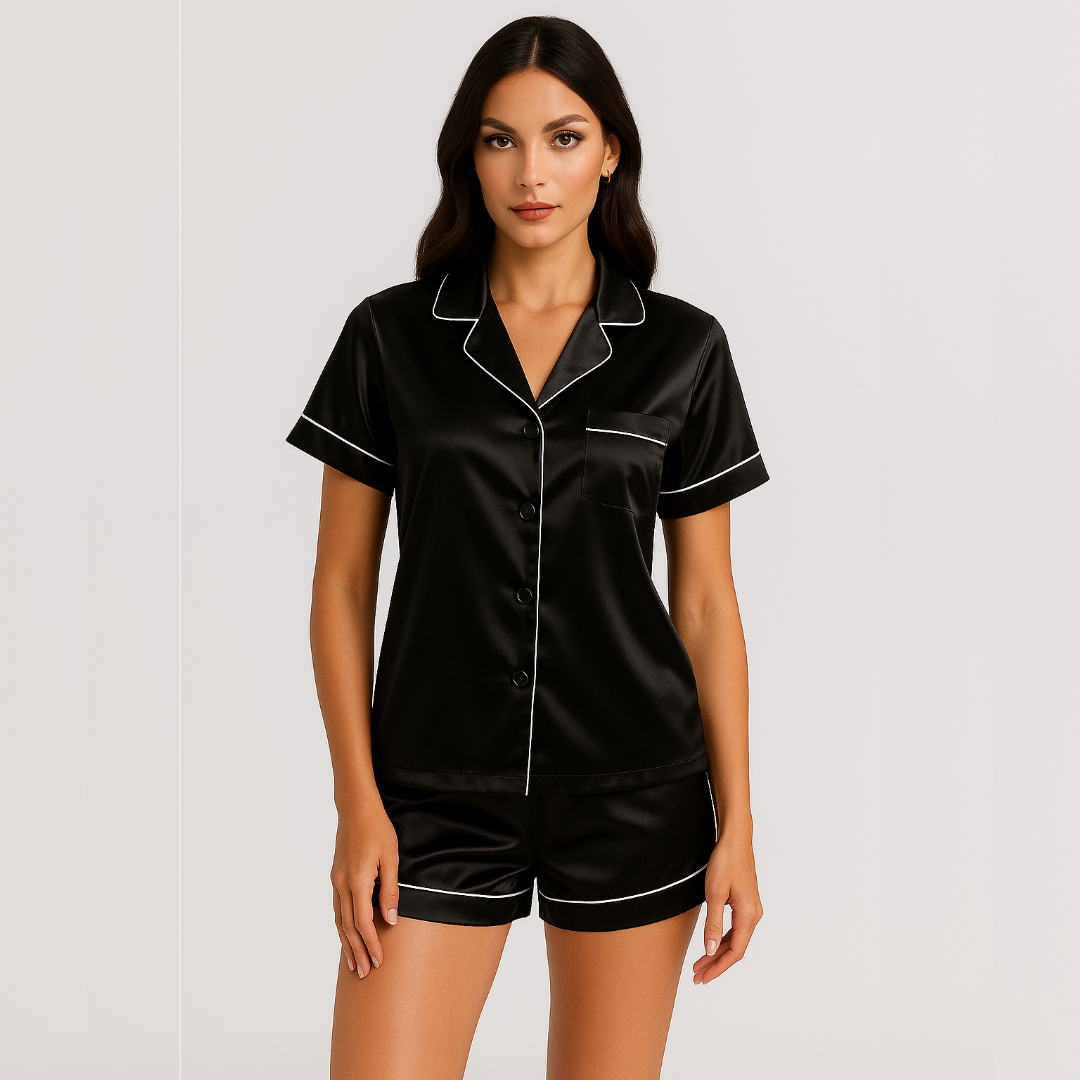 Conjunto de Pijama Feminino em Seda Forglows
