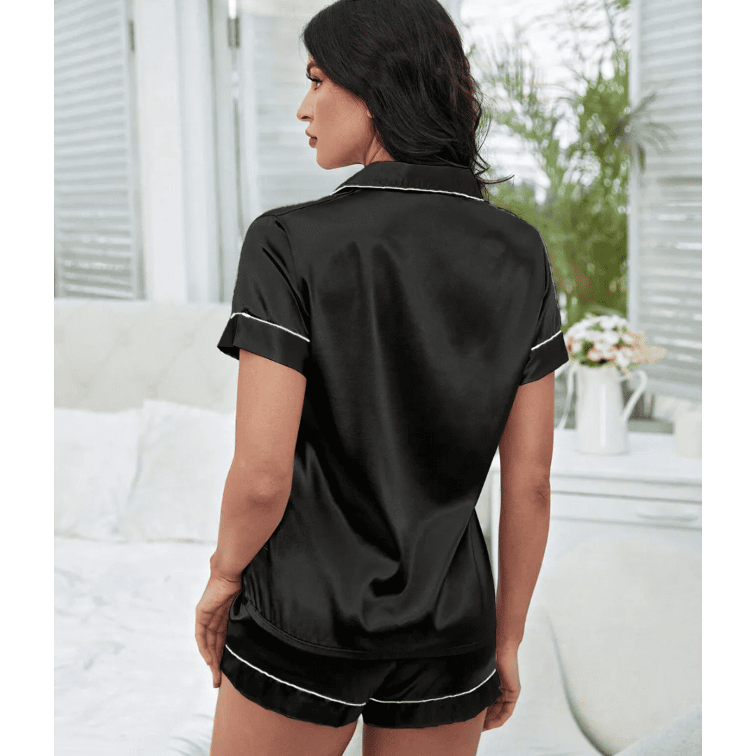 Conjunto de Pijama Feminino em Seda Forglows