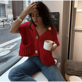 Blusa Colete Feminina de Lã Luara