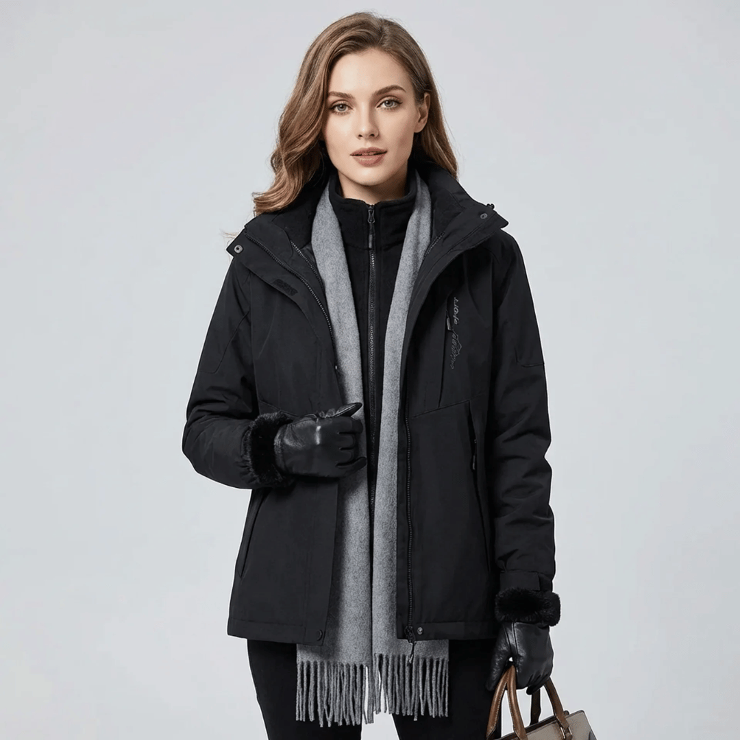 Jaqueta 3 em 1 Impermeável Feminina Forglows