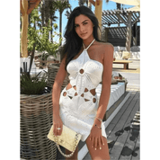 Vestido Feminino de Crochê Flor Forglows