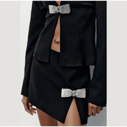 Blazer Feminino com Laço em Strass Cecília Forglows