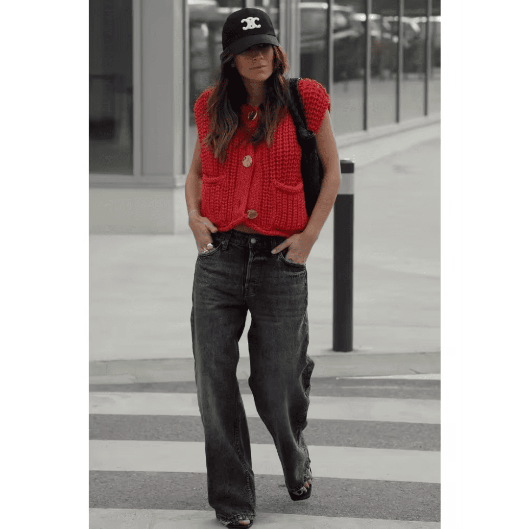 Blusa Colete Feminina de Lã Luara