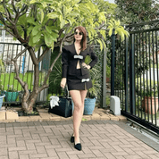 Blazer Feminino com Laço em Strass Cecília Forglows