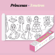 Rolo de 3 Metros de Papel para Colorir Infantil Forglows