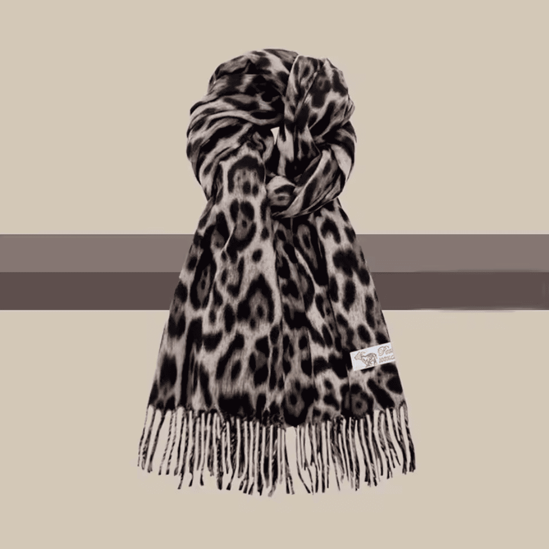 Cachecol Feminino em Cashmere Animal Print Forglows