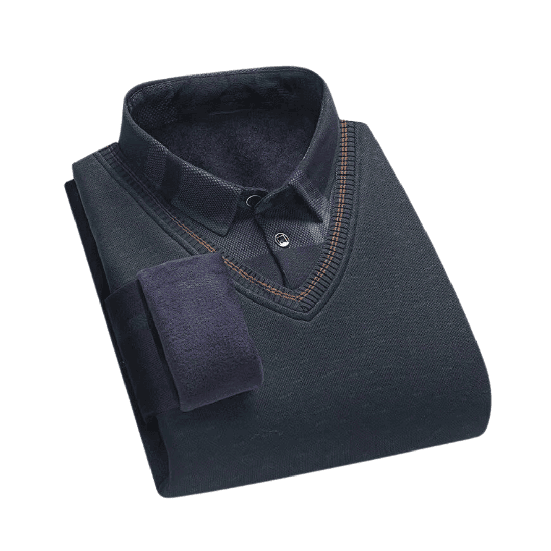 Suéter Masculino com Camisa Falsa Forglows