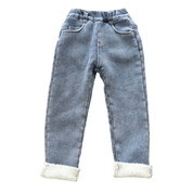 Calça Infantil Jeans Com Pelúcia Forglows