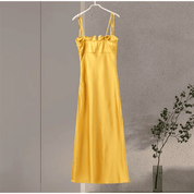 Vestido Feminino Longo Acetinado Forglows