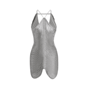 Vestido Feminino de Franja Cintilante Forglows