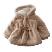 Casaco Infantil de Pelúcia com Capuz Forglows