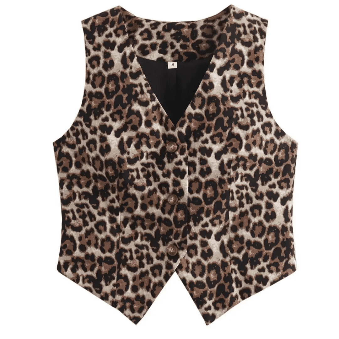 Colete Feminino Animal Print Nívia Forglows